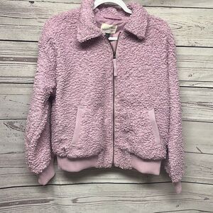 Universal Thread Women's Full Zip Sherpa Bomber Jacket Mauve Purple